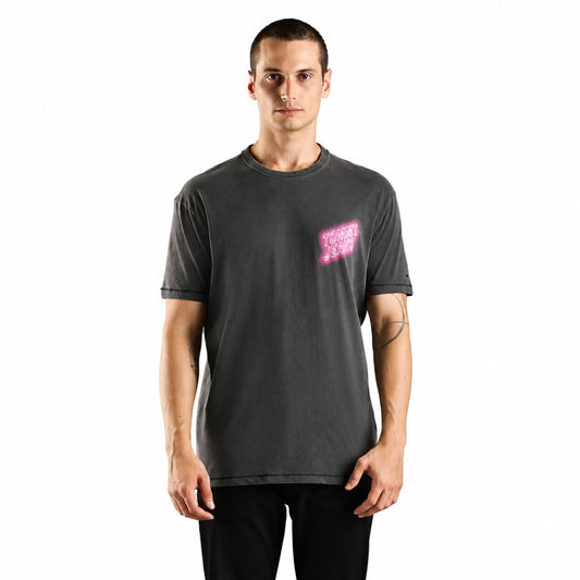TOMMY HILFIGER Chest Bar Slim Fit T-Shirt - Black