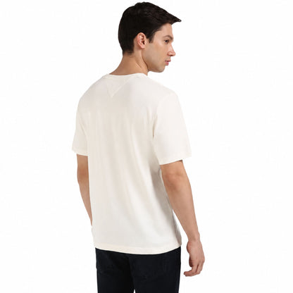Tommy Hilfiger Printed Regular Fit T-Shirt for Men - Ivory