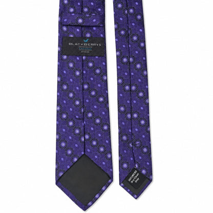 BlackBerry Premium Tie, Pocket Square & Cufflink Combo - Purple