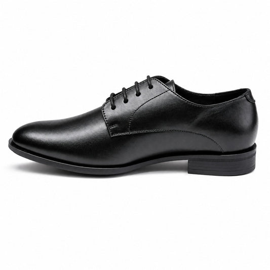 Boss Men’s Premium Derby Leather Formal Shoes - Black