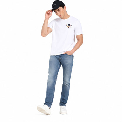TOMMY HILFIGER Men Printed Crew Neck T-Shirt - White