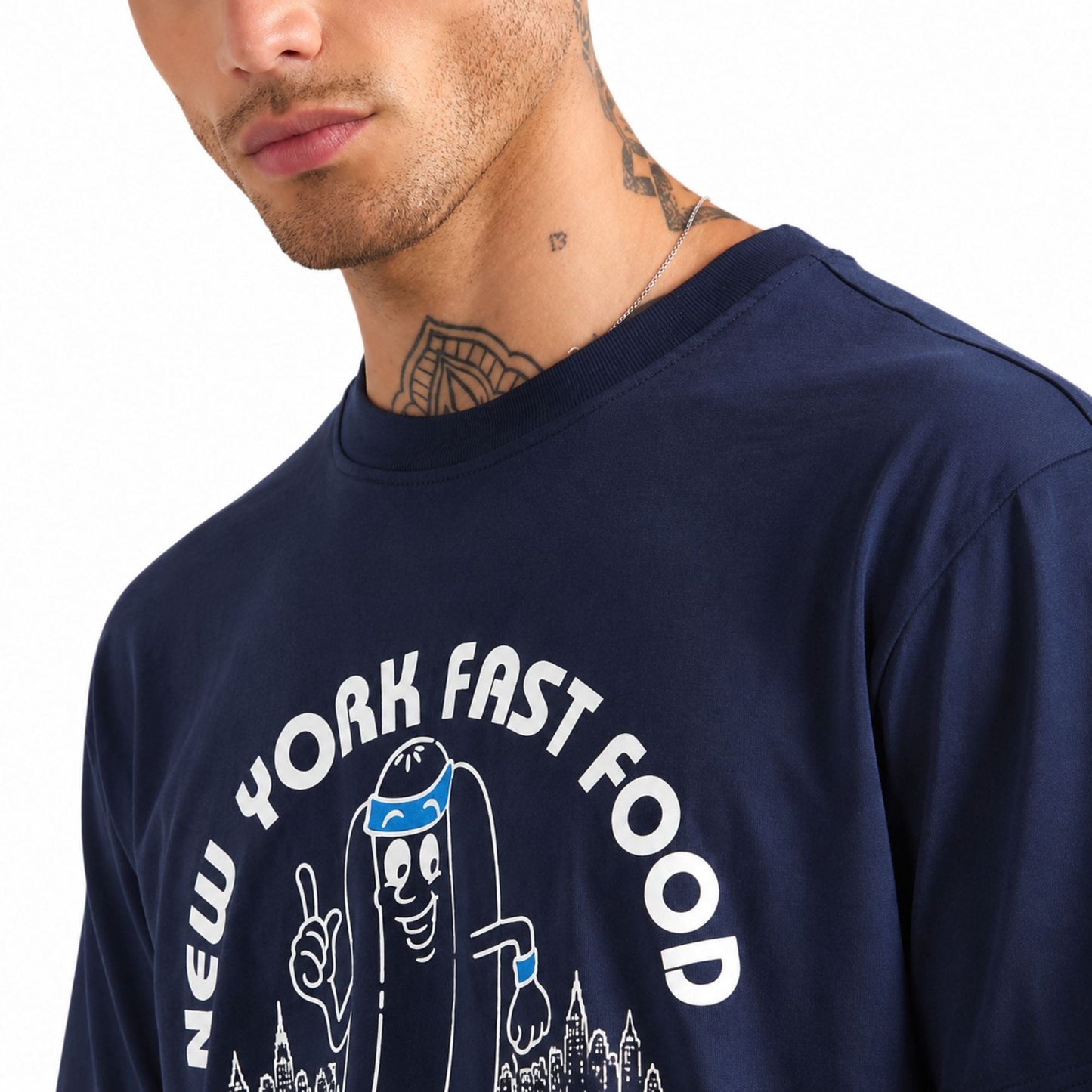 TOMMY HILFIGER Twilight Printed Regular Fit T-Shirt - Navy