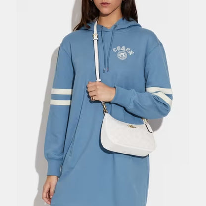 Coach Teri White Signature Canvas Shoulder Bag
