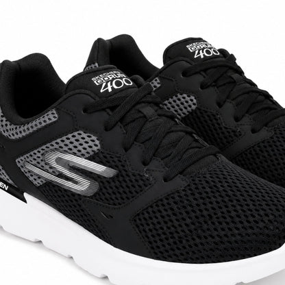 Skechers Go Run 400 Men’s Running Shoes - Black/White