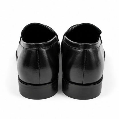 COACH Men’s Premium Leather Loafers - Black