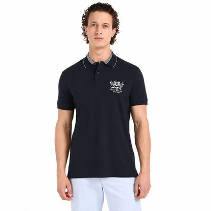 Tommy Hilfiger Men’s Embroidered Cotton Polo T-Shirt - Desert Sky