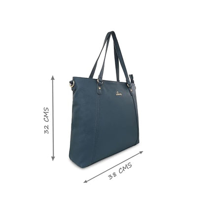 Lavie Wodehouse Women's Peacock Blue Tote Bag | Stylish Handbag