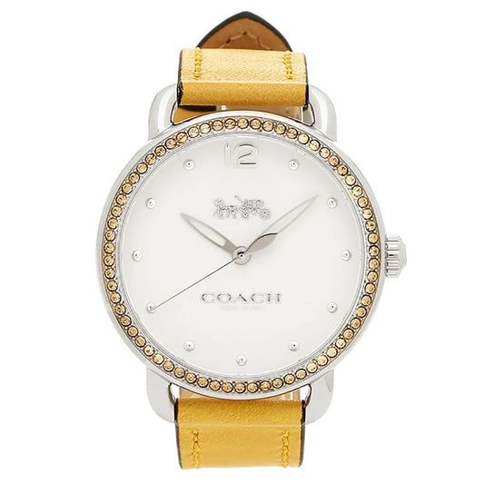 Coach 14502882 Women’s Watch | Silver Dial Stainless Steel Bracelet | Minimal Analog Luxury Watch