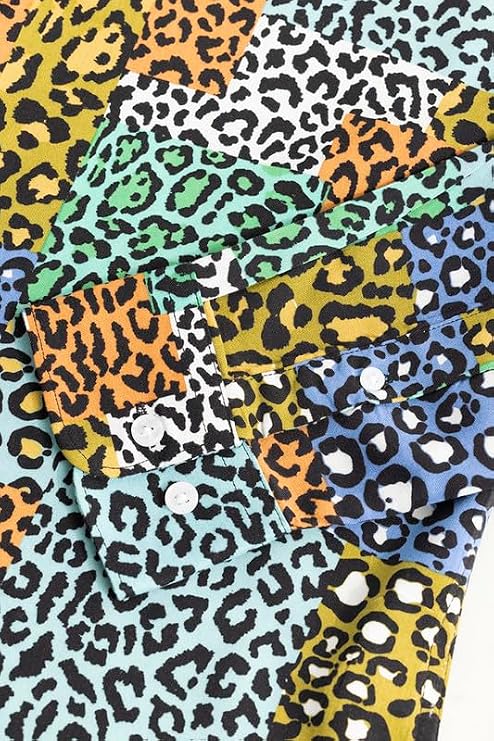 Snitch Multicolor Animal Print Slim Fit Shirt
