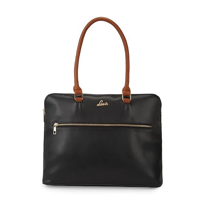 Lavie Hilite Module Women's Black Laptop Satchel Bag