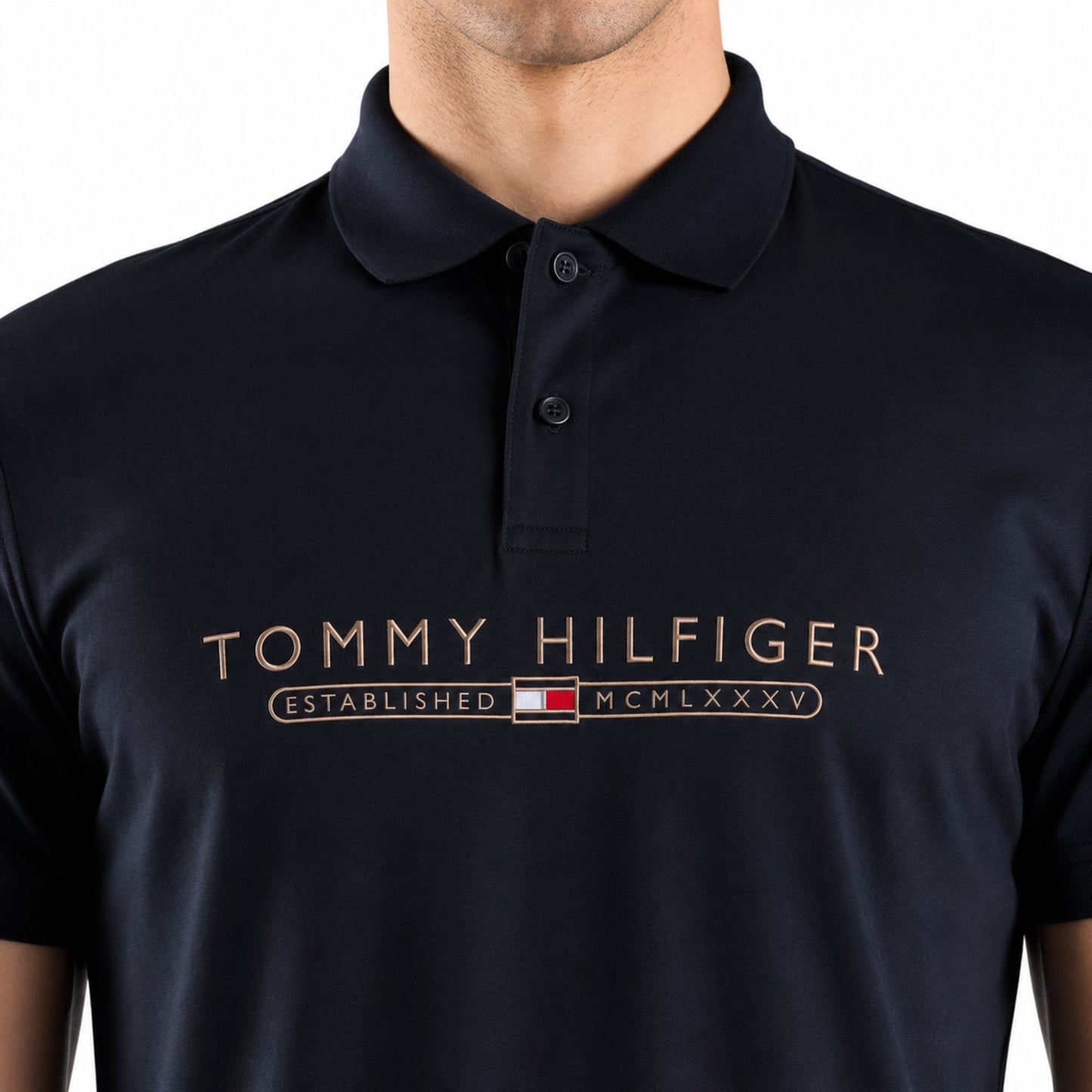 Tommy Hilfiger Men’s Regular Fit Polo T-Shirt - Desert Sky