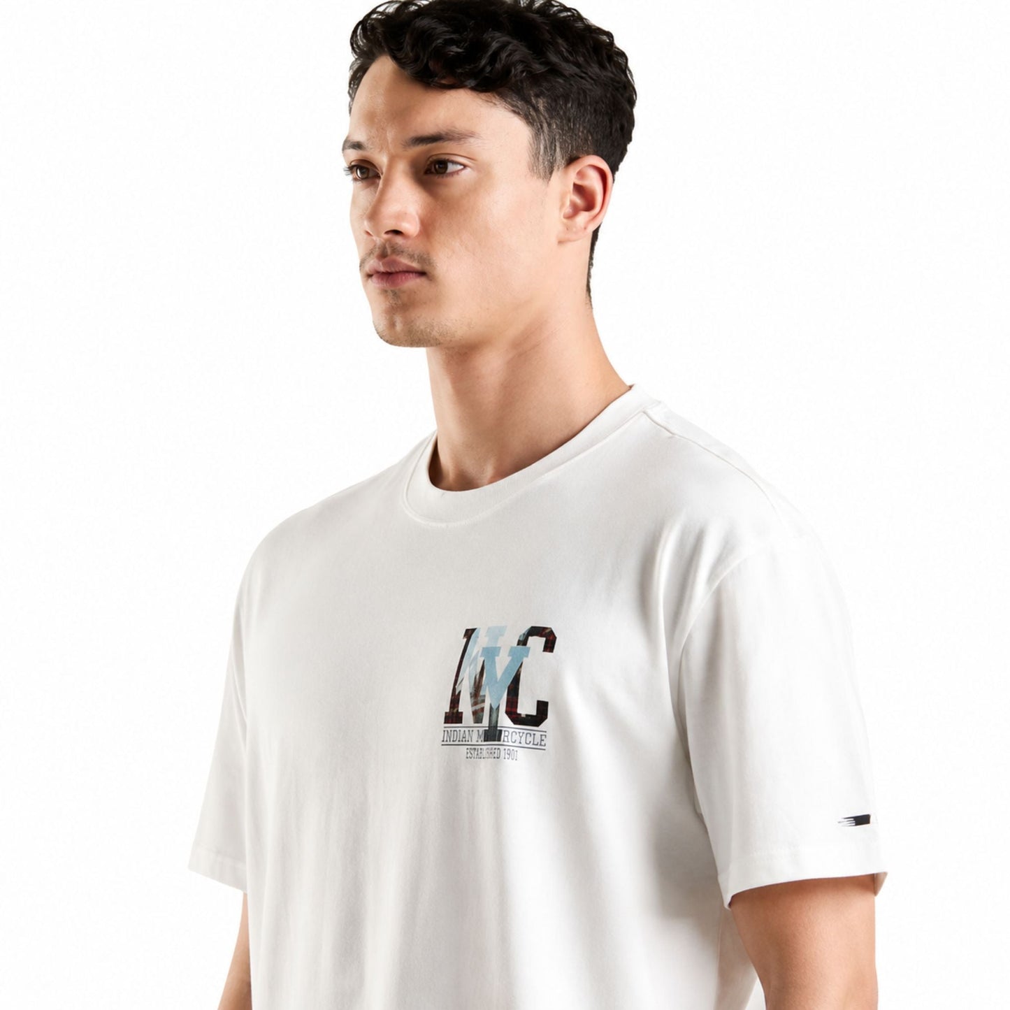 TOMMY HILFIGER Men Relaxed Fit Cotton T-Shirt - White