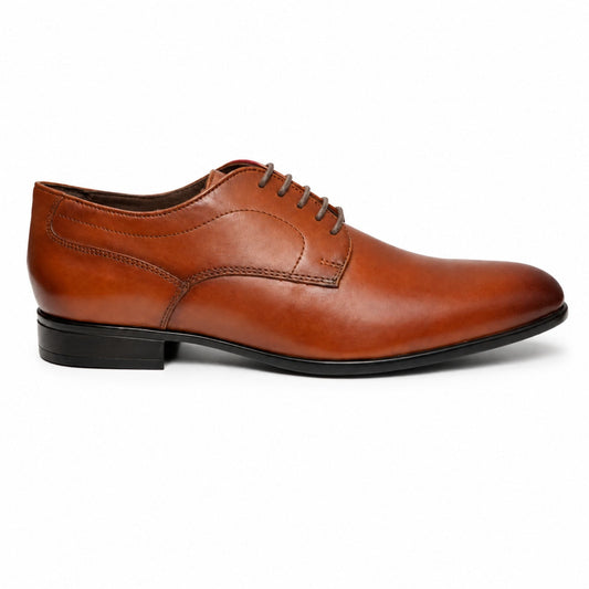Geox Men’s Premium Formal Lace-Up Shoes - Tan Brown
