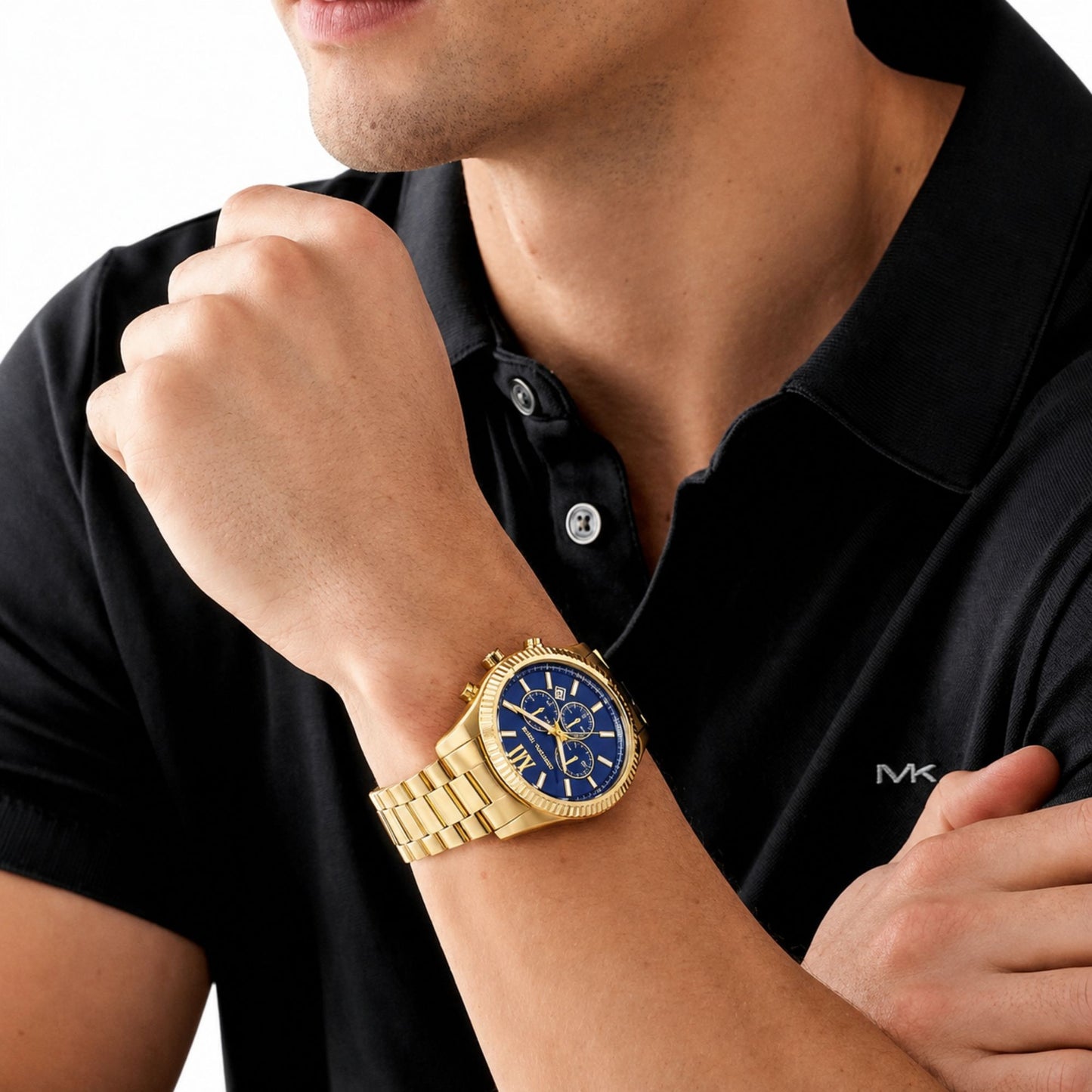 Michael Kors Lexington Chronograph Gold Watch for Men - MK9153