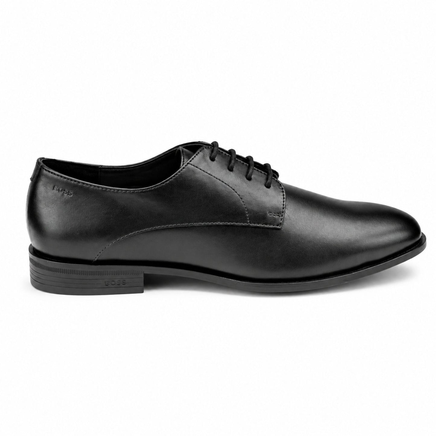 Boss Men’s Premium Derby Leather Formal Shoes - Black