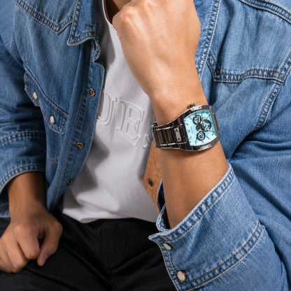 Guess Blue Dial Analog Watch for Men - GW0456G4