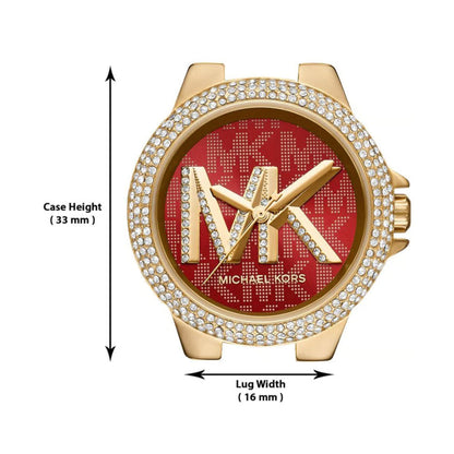 Michael Kors MK7196 Camille Women’s Watch | Gold Dial Crystal Bezel Gold Stainless Steel | 33mm Luxury Analog Watch