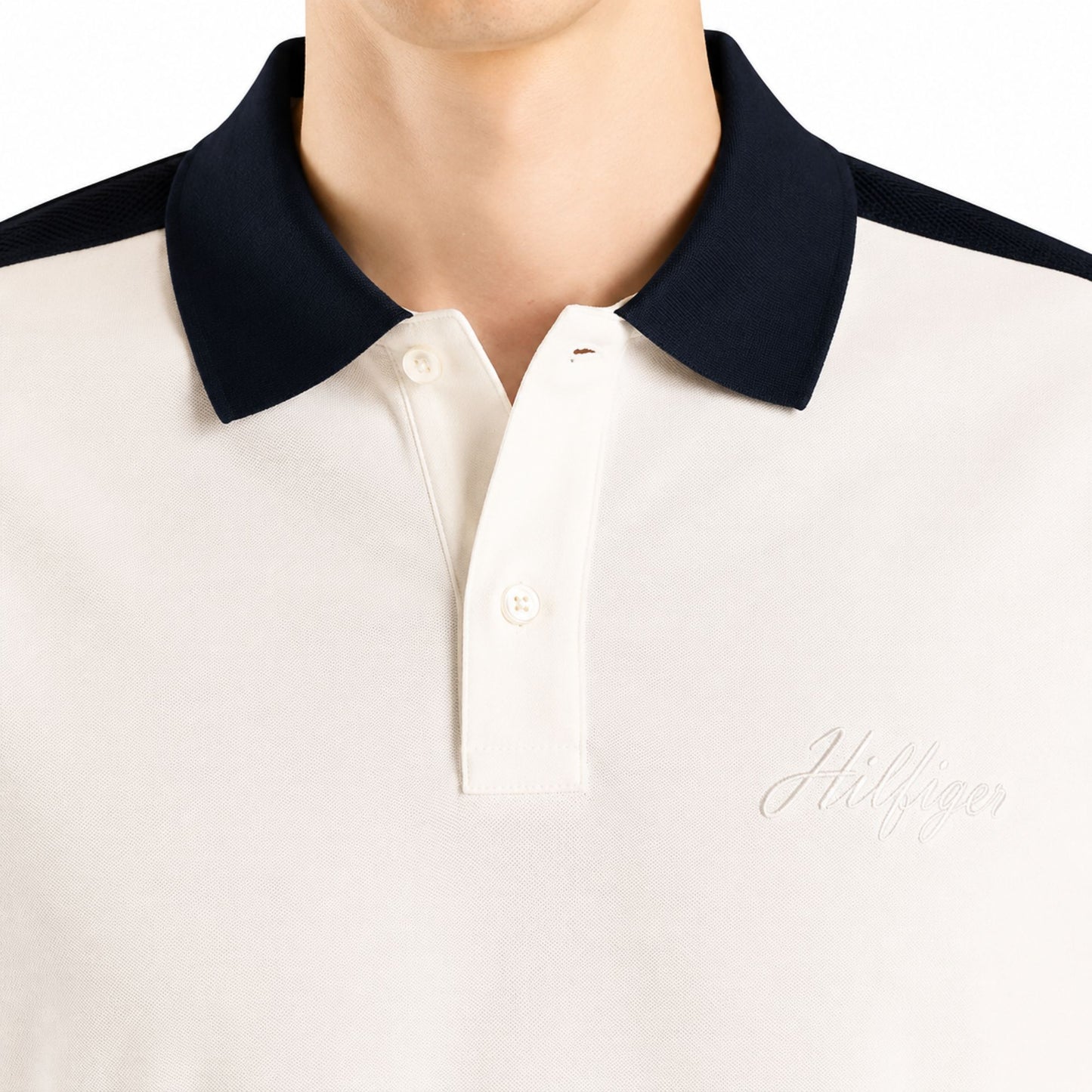 Tommy Hilfiger Men’s Solid Regular Fit Polo T-Shirt - Ivory