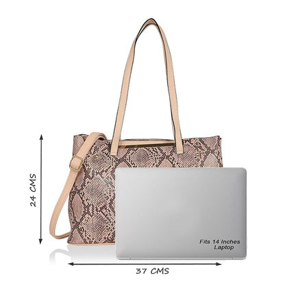 Lavie Pyth Viga Women's Light Pink Medium Satchel Bag | Stylish Purse