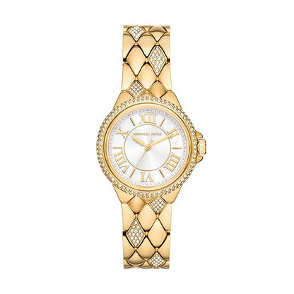 Michael Kors MK4801 Women’s Watch | Silver Dial Stainless Steel Bracelet | Minimal Analog Luxury Watch