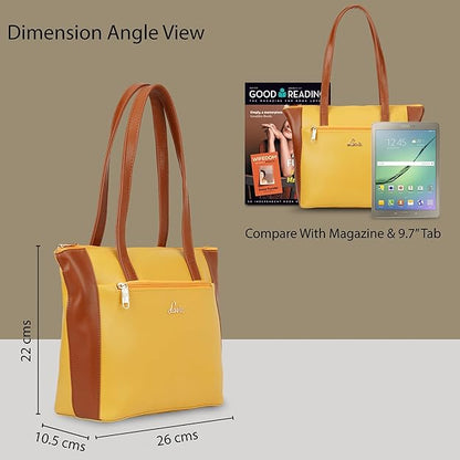Lavie Hilite Mylo 3C Women's Ochre Tote Bag | Stylish Handbag
