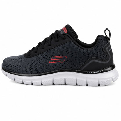 Skechers TRACK-RIPKENT Casuals For Men - Black/Charcoal