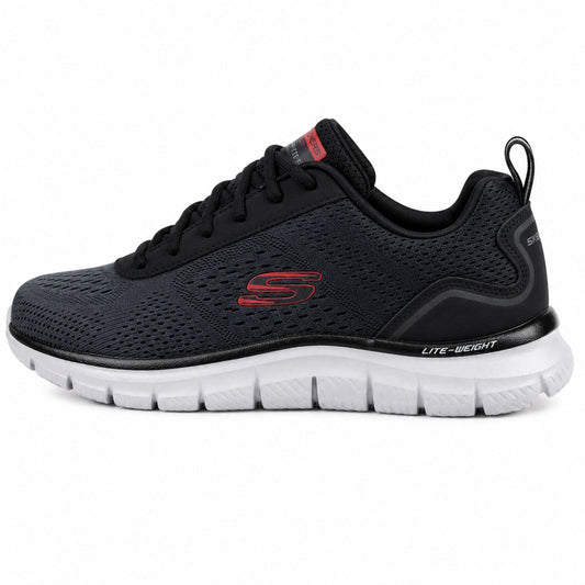 Skechers TRACK-RIPKENT Casuals For Men - Black/Charcoal