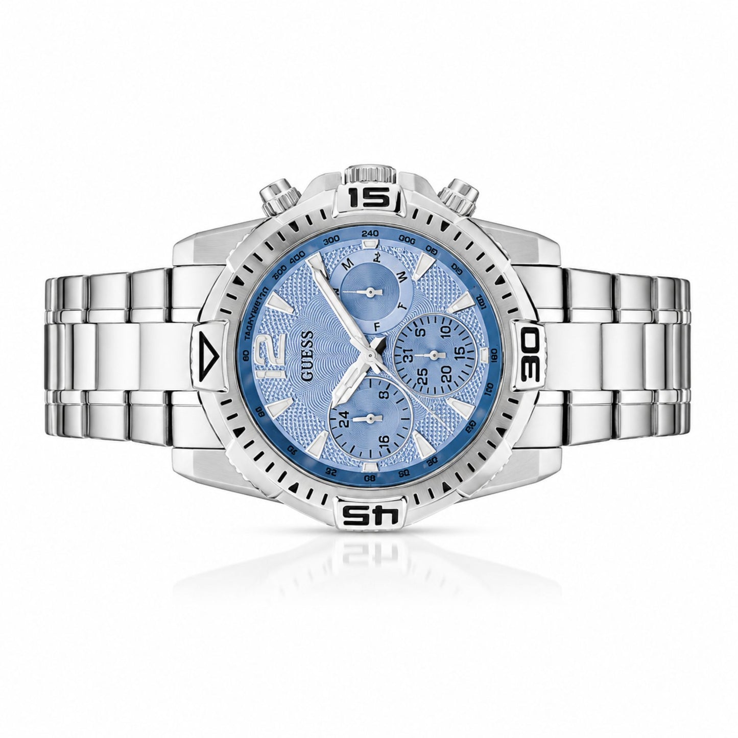Guess Commander Blue Dial Chronograph Watch for Men - GW0056G2