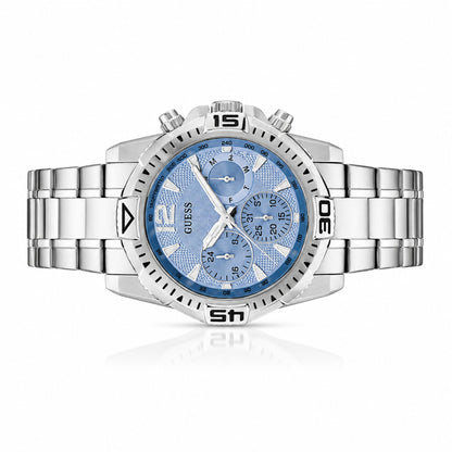Guess Commander Blue Dial Chronograph Watch for Men - GW0056G2