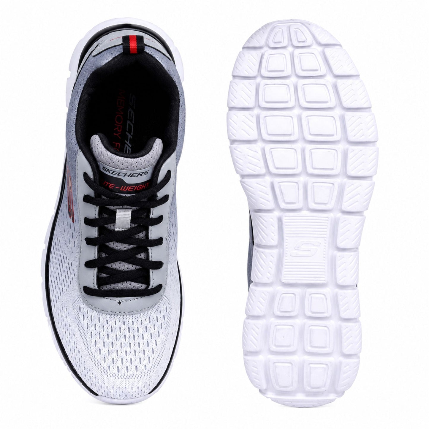Skechers TRACK-RIPKENT Casuals For Men - Grey/Black