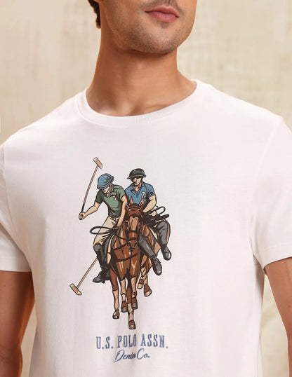 U.S. Polo Assn. Denim Co. Graphic Brand Printed Muscle Fit T-Shirt