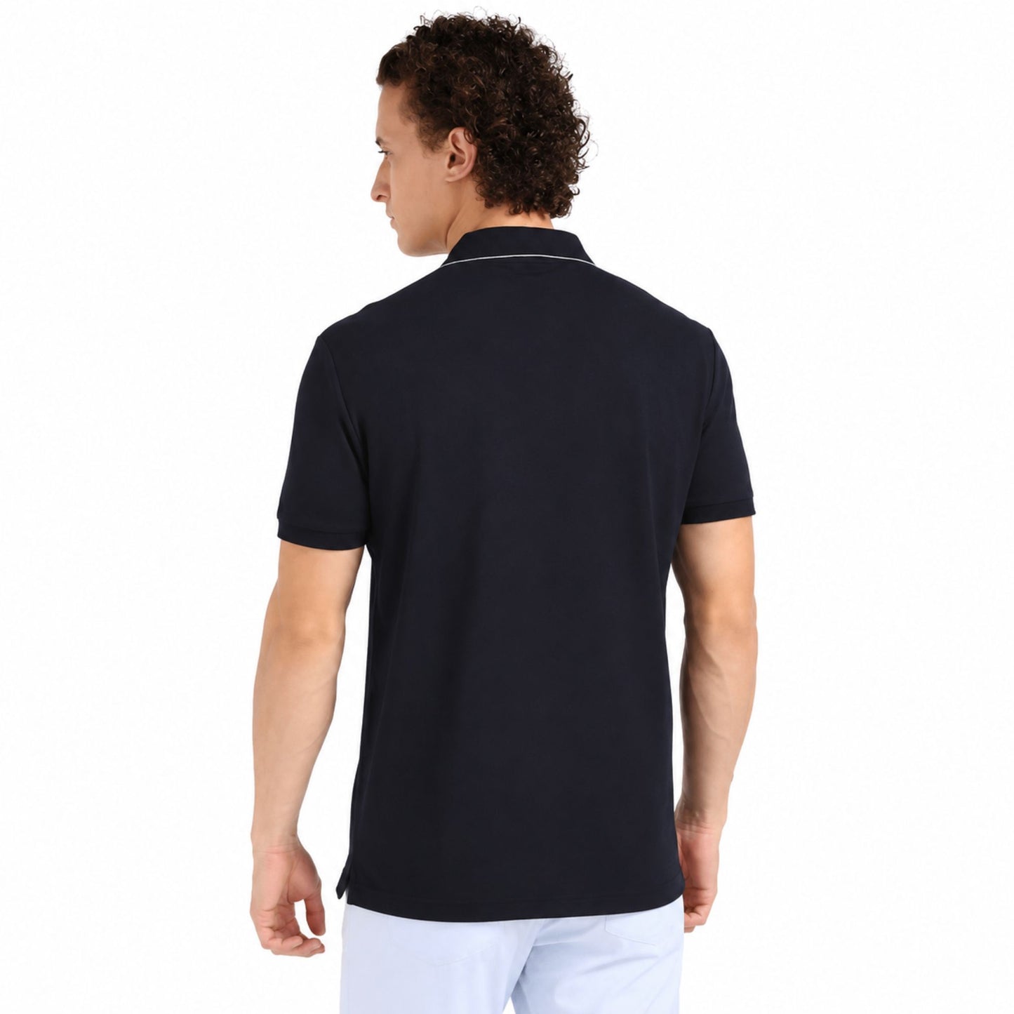Tommy Hilfiger Men’s Embroidered Cotton Polo T-Shirt - Desert Sky