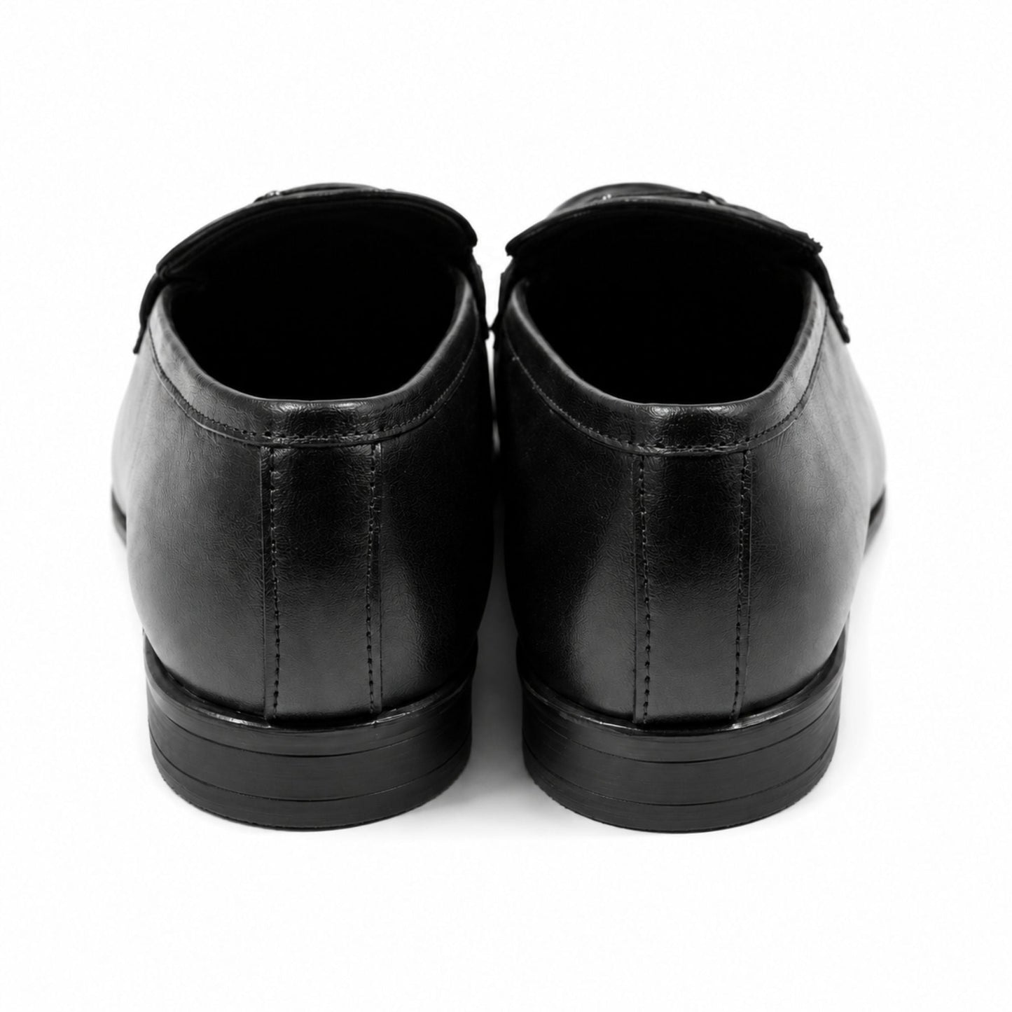 ROSSO BRUNELLO Premium Slip-On Formal Loafers for Men - Black