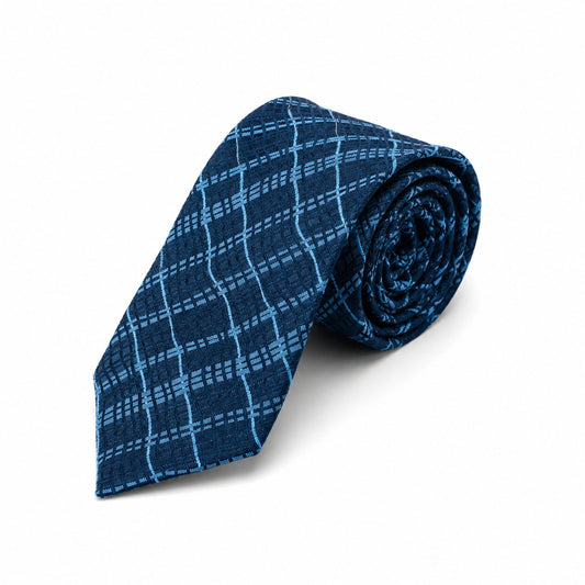 BlackBerry Premium Tie, Pocket Square & Cufflink Combo - Navy Blue