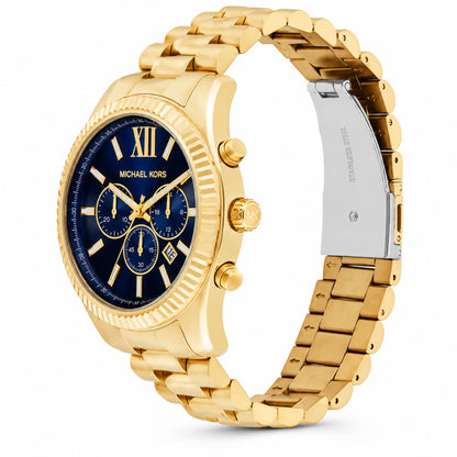 Michael Kors Lexington Chronograph Gold Watch for Men - MK9153