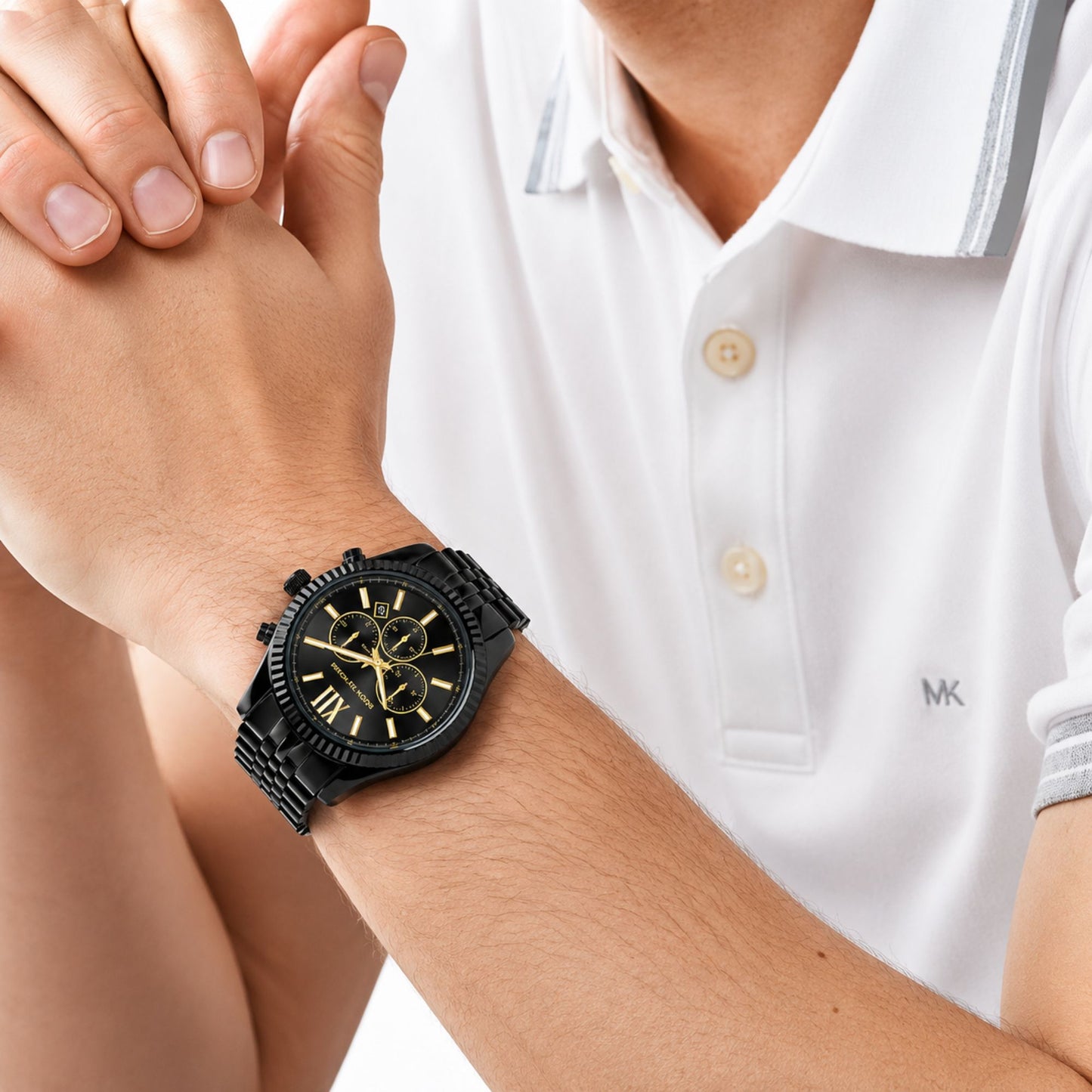 Michael Kors Lexington Black Chronograph Watch for Men MK8603