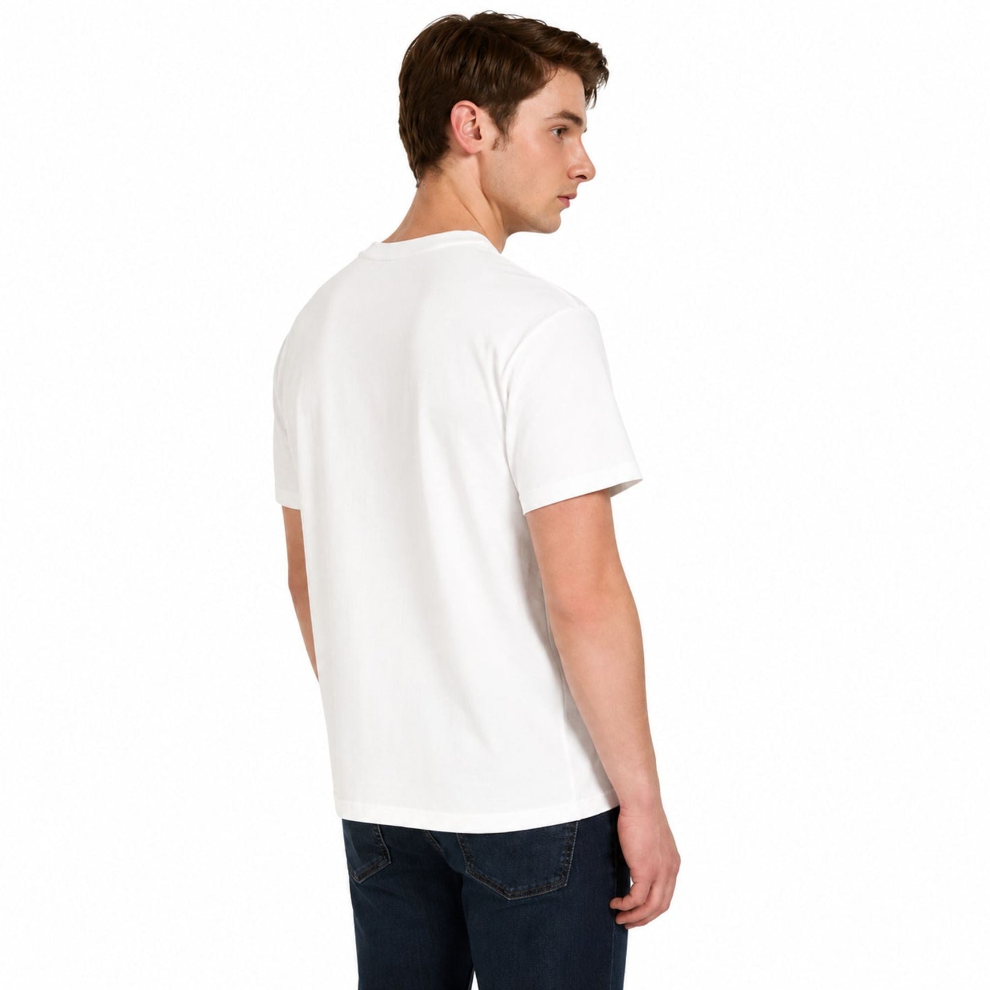 TOMMY HILFIGER Men Graphic Print Round Neck T-Shirt - White