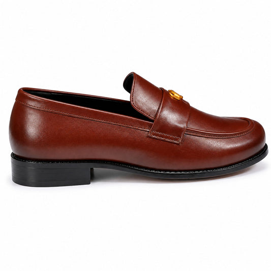 COACH Men’s Premium Leather Loafer - Brown