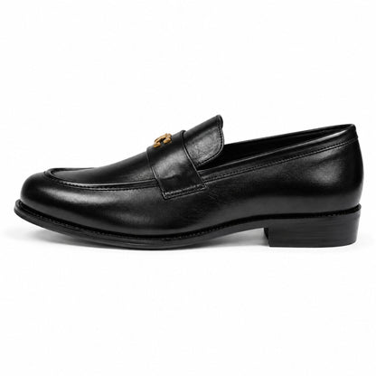 COACH Men’s Premium Leather Loafers - Black