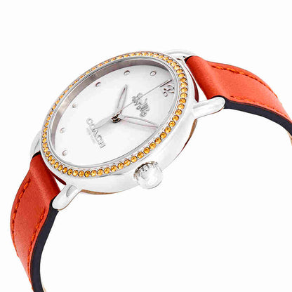 Coach 14502880 Women’s Watch | White Ceramic Strap | Gold Tone Stainless Steel | Minimal Analog Luxury Watch
