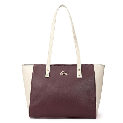 Lavie Bets Women's Maroon Tote Bag | Stylish Work Shoulder Handbag