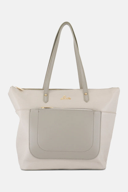 Lavie Women's Grey Animal Print Tote Bag | Stylish Shoulder Handbag