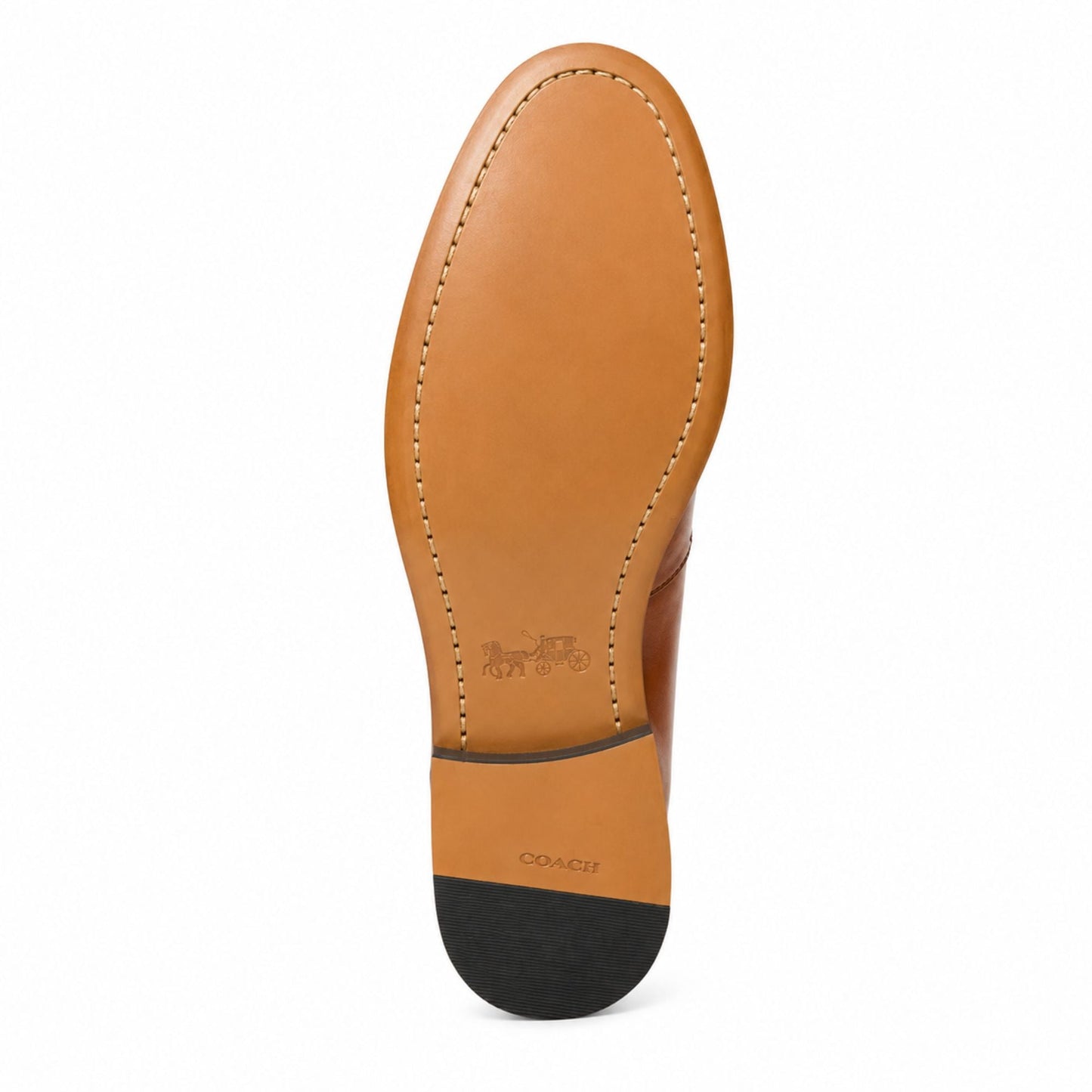 COACH Men’s Premium Leather Loafers - Tan