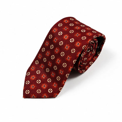 BlackBerry Premium Tie, Pocket Square & Cufflink Combo - Wine Red