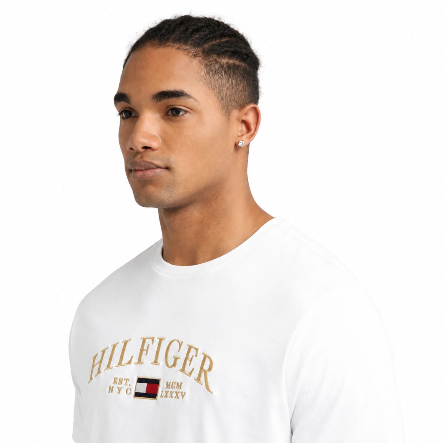 TOMMY HILFIGER Crew Neck Aaron T-Shirt - White