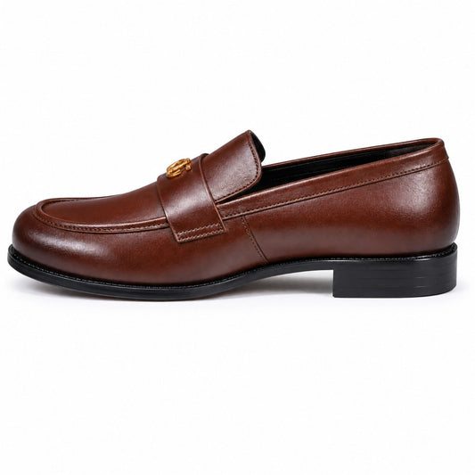 COACH Men’s Premium Leather Loafer - Brown