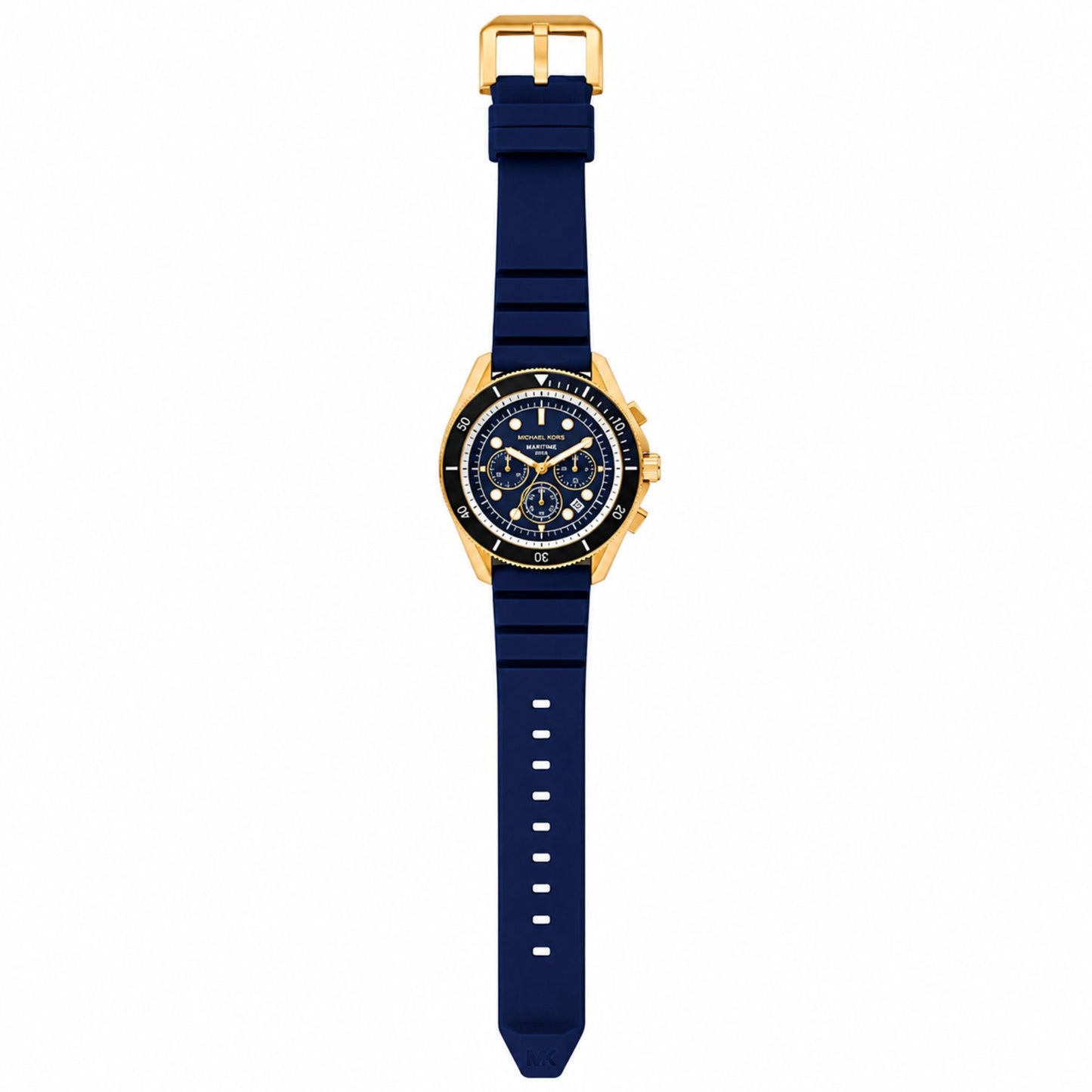 Michael Kors Maritime Blue Silicone Chronograph Watch Men - MK9205