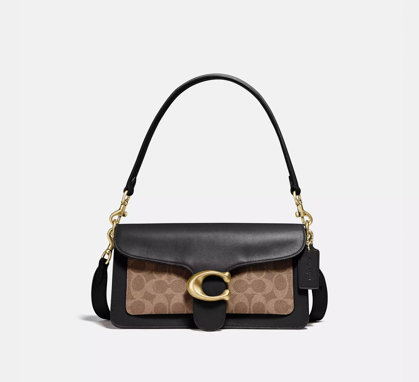 Coach Tabby Shoulder Bag 26 With Signature Canvas & Refined Leather