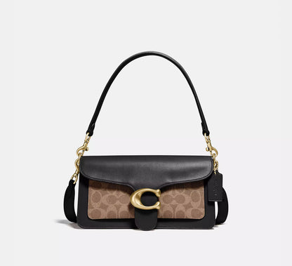 Coach Tabby Shoulder Bag 26 With Signature Canvas & Refined Leather
