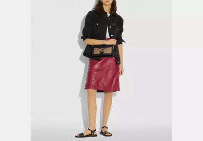 Coach Tabby Shoulder Bag 26 With Signature Canvas & Refined Leather